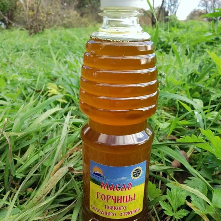 Свежевыжатое масло Горчицы жёлтой первого холодного отжима