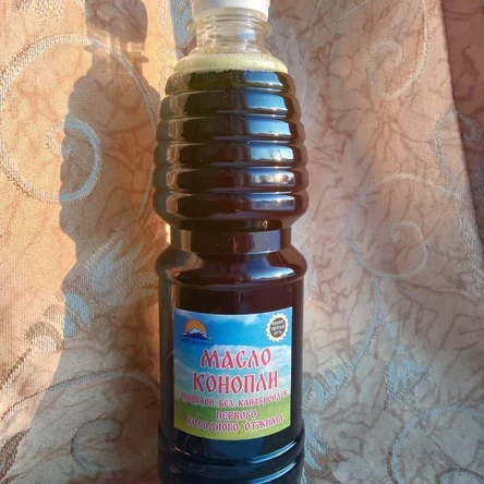Свежевыжатое масло Конопли пищевой без каннабиноидов