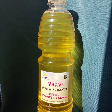 Свежедавленное масло Бурого Кунжута первого холодного отжима